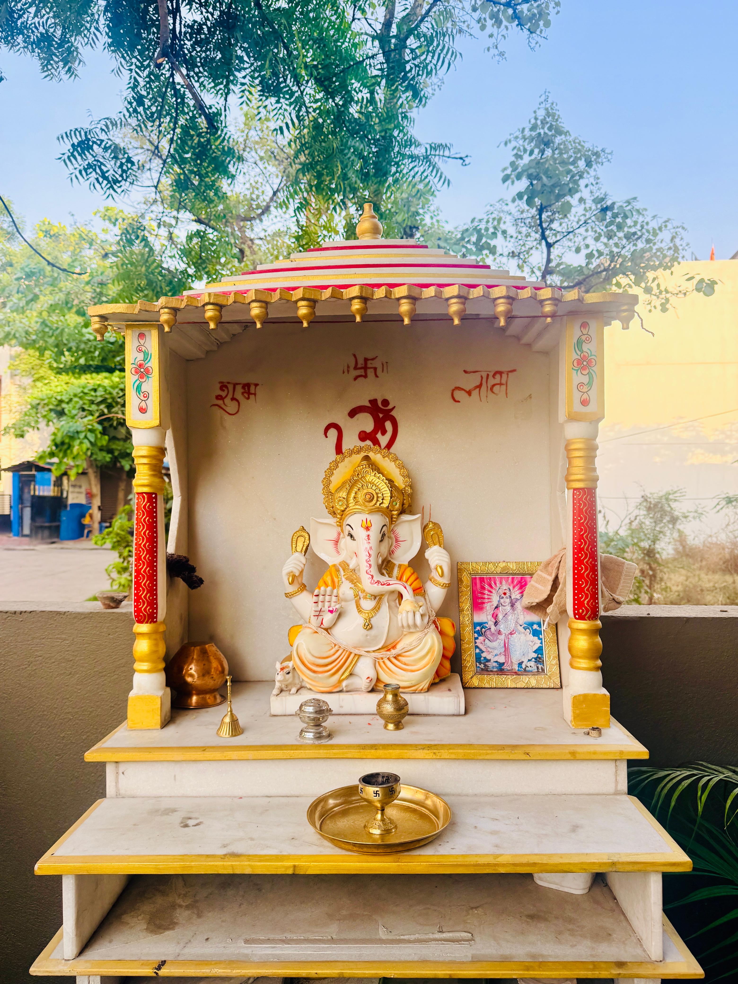 Ganesh ji Mandir temple on campus at Radiance Residency