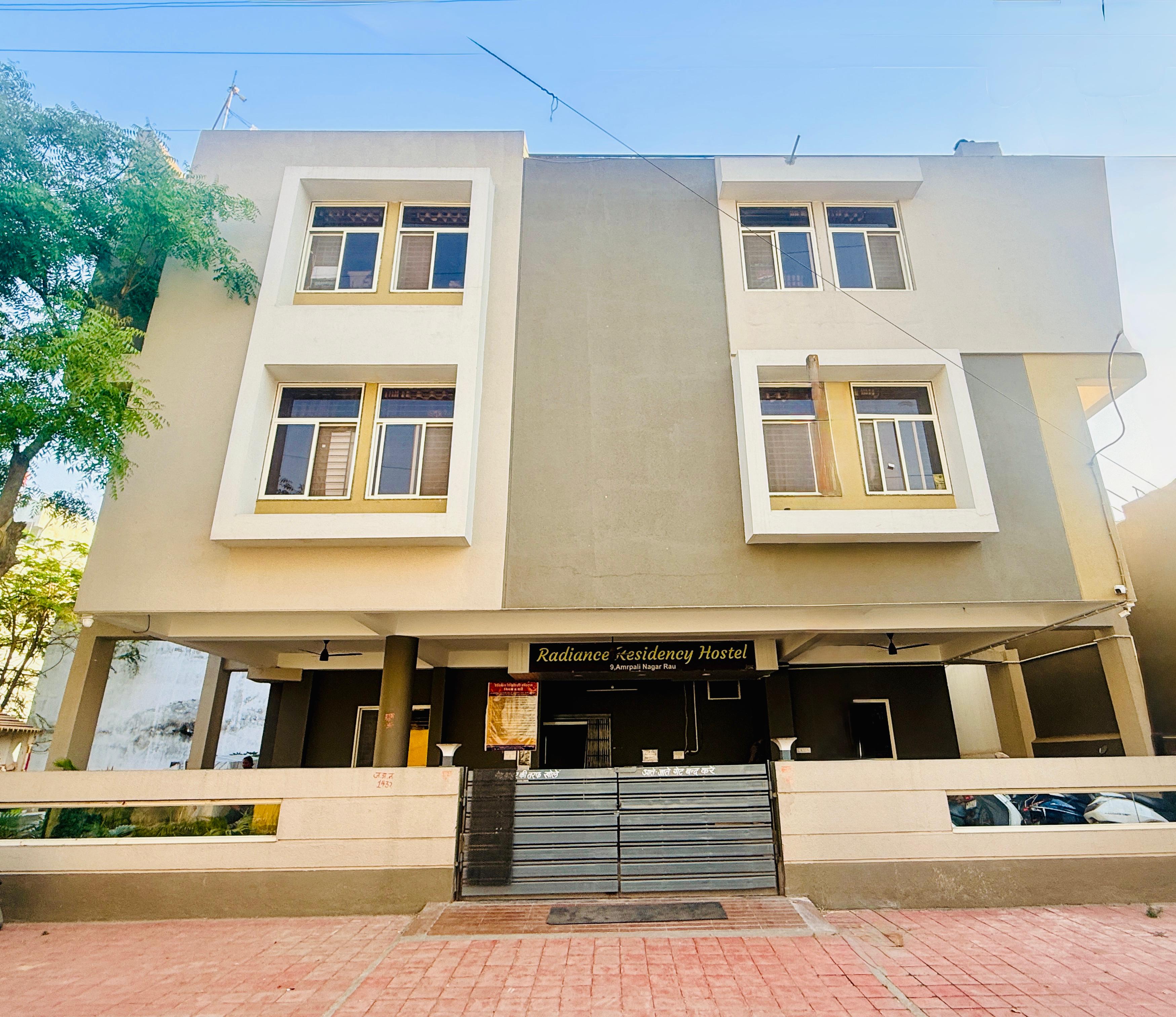 Radiance Residency building - best boys hostel near Medicaps University in Rau, Indore