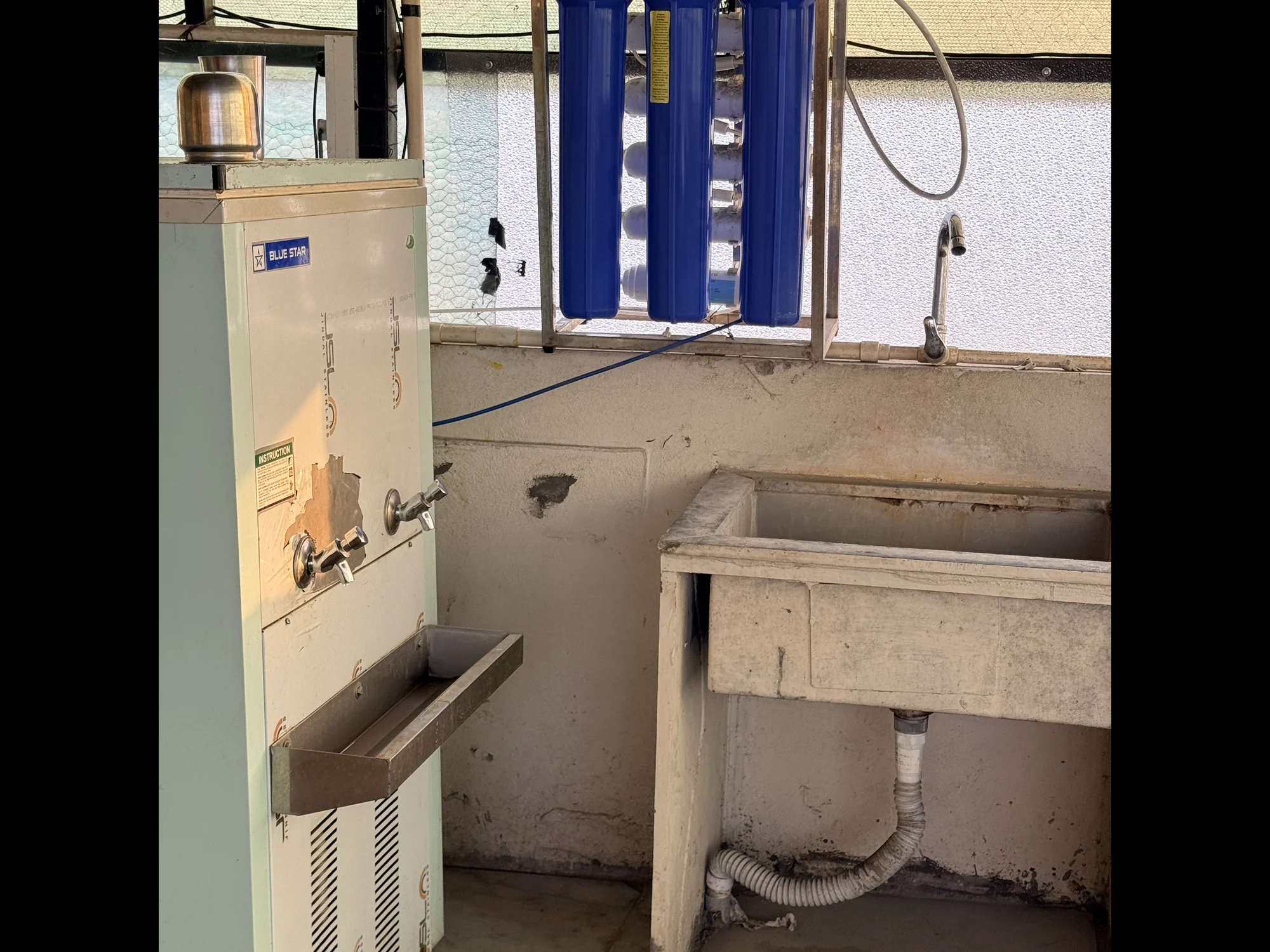 RO water cooler and purifier at Radiance Residency boys hostel